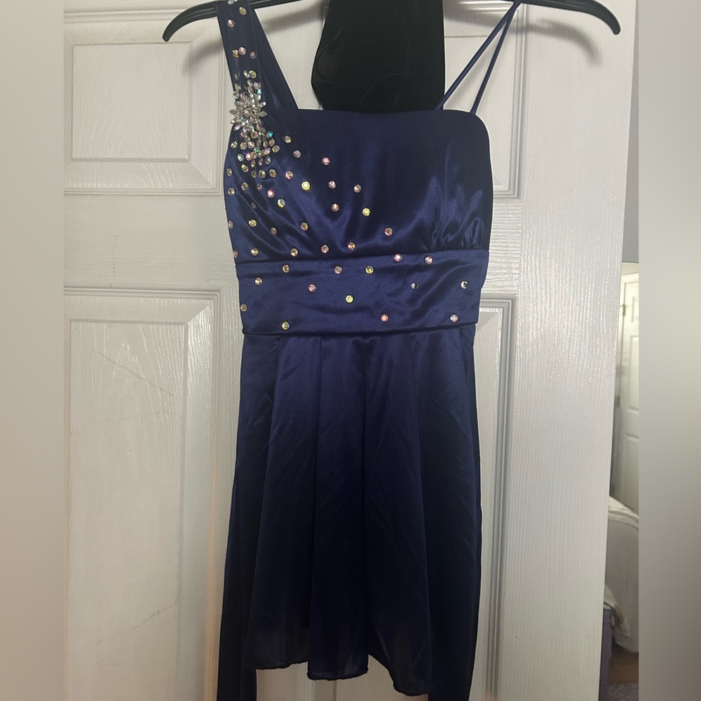 Recital Competition Custom Crystal Embellished Dance Costume VELVET Shorts, S